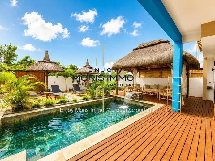 Villa meublée avec piscine à louer à Grand baie/ pereybere  – Île Maurice | 250 m² | 3 chambres | Location longue durée