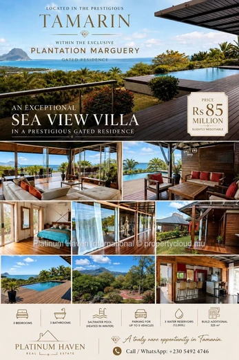 An Extraordinary Sea View Villa In La Plantation Marguery