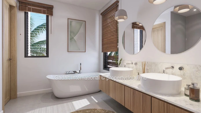 A vendre appartement élégant pied dans l'eau, un cadre de vie incomparable au Cœur de la côte ouest de île Maurice