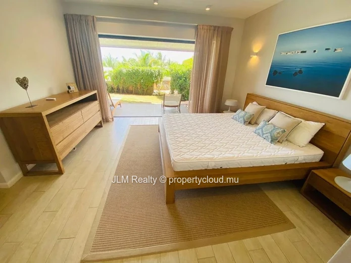 Beautiful ground floor apartment with private pool for sale in Tamarin, Mauritius