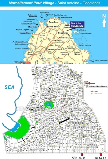 Terrain résidentiel à vendre – 395 Toise(s), St Antoine, Nord