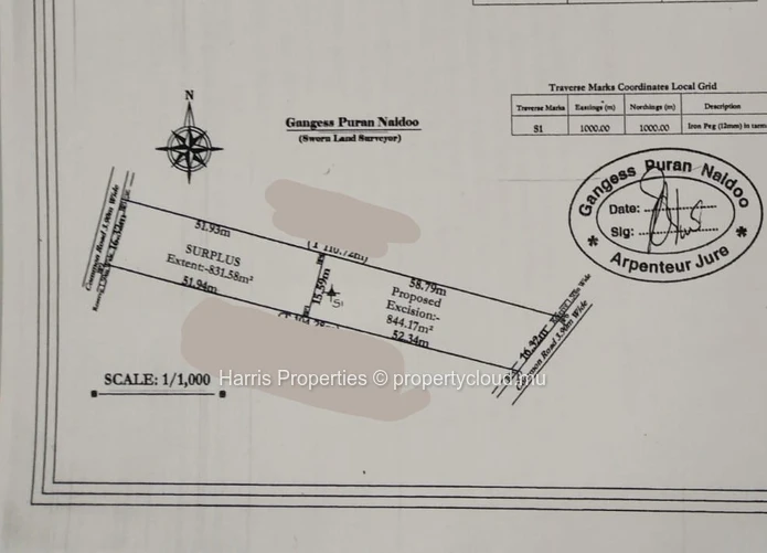 Terrain résidentiel à vendre – Chemin 20 Pieds, Grand Baie