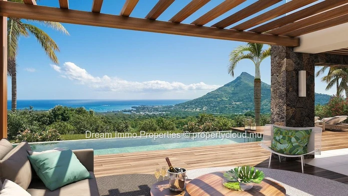 Luxury Sea & Mountain Views Villa In The Hills Of Domaine Palmyre In Black River – Mauritius