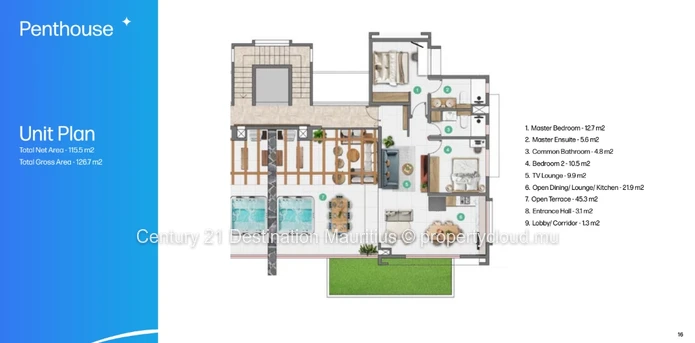 Exclusive 2-Bedroom Penthouse at Cap Tamarin Zetwal – Luxury Living Above It All