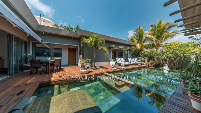 Magnificent villa with roof top for rent in Tamarin, Mauritius