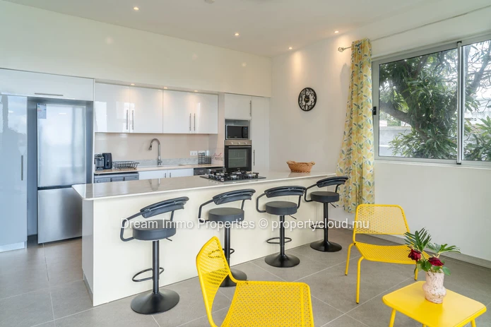 Appartement 2 chambres en bord de mer avec vue lagon à Trou d’Eau Douce – Ile Maurice