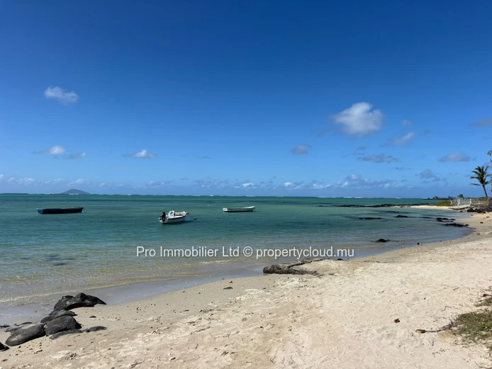Exceptional Beachfront Property for Sale ,Two Homes Facing the Sea at Grand Gaube.