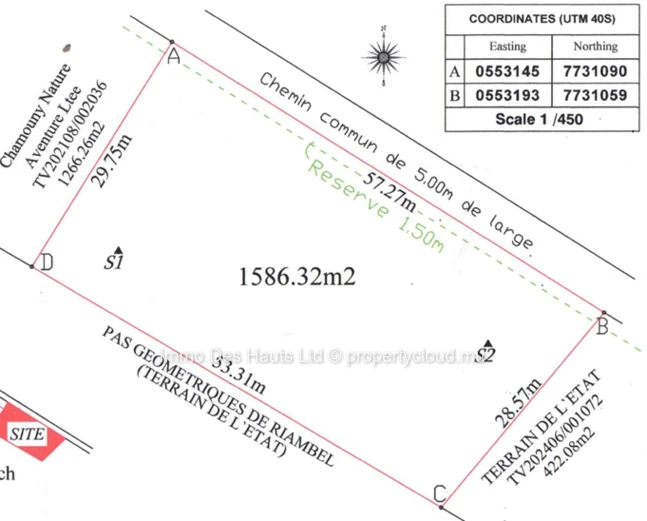 Terrain Résidentiel en vente Riambel 