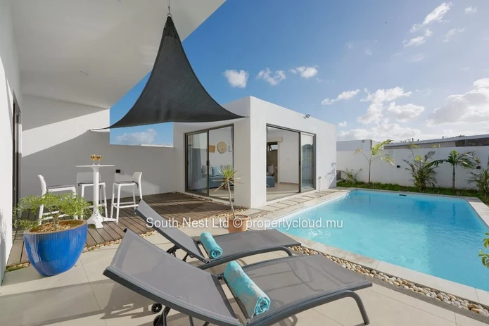 Villa contemporaine entièrement meublée de 3 chambres avec studio indépendant - Grand Baie