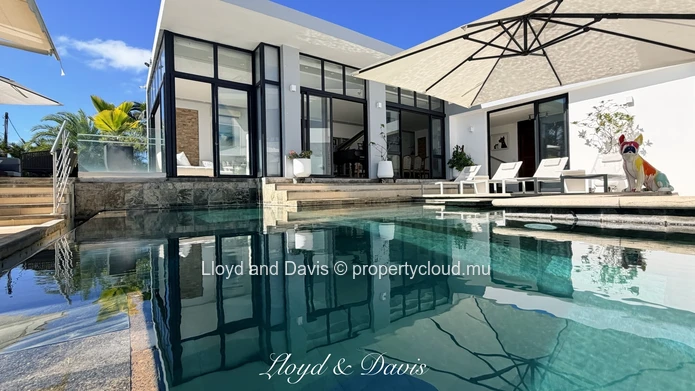 Villa contemporaine avec piscine à débordement