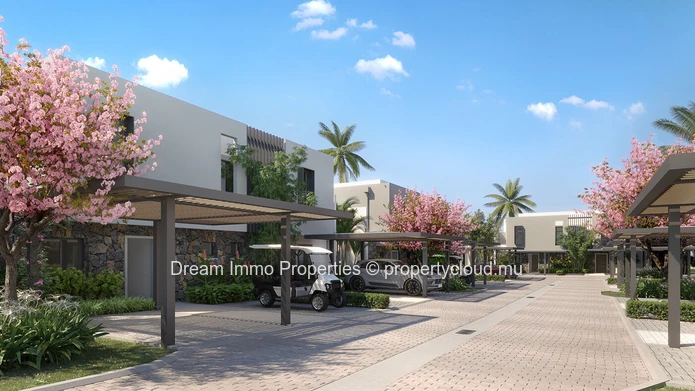 Superbe townhouse de 4 chambres avec piscine privée dans un village entre mer et golf à Haute Rive – Ile Maurice