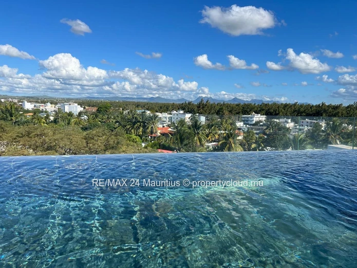Stunning Two Bedroom Apartment with Private Rooftop Pool in Pointe aux Cannonier!