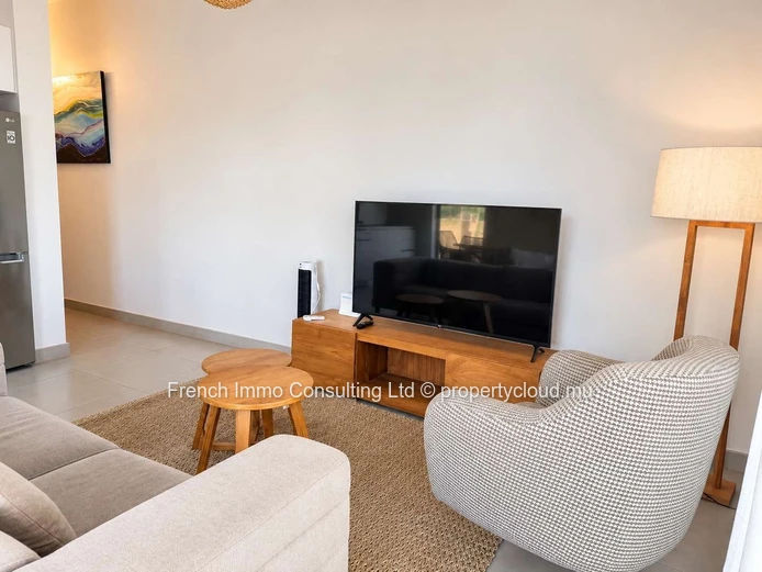 Superbe appartement 2 chambres a la residence one bay de pereybere , piscine privative et commune 