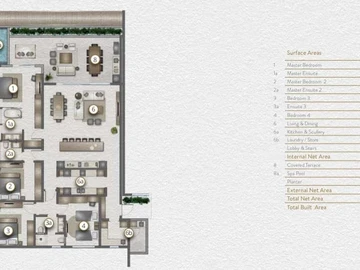 Appartement de 4 Chambres