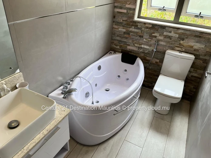 Beautiful contemporary home on Chemin 20 Pieds, directly opposite Chemin Moulin Cassé.
