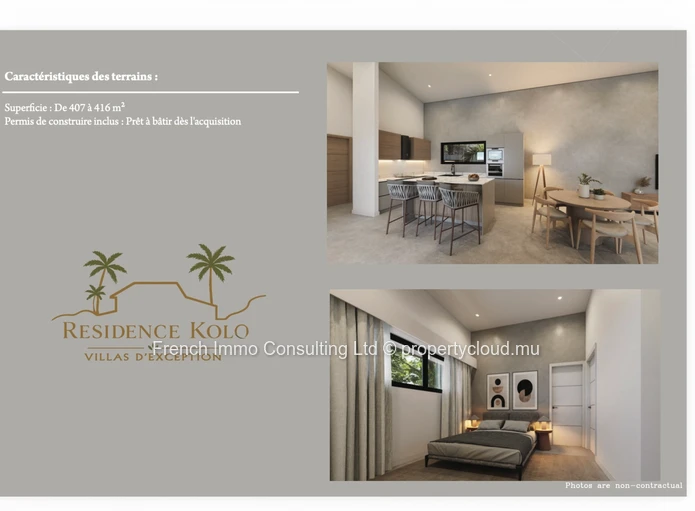 Projet de 8 villas en VEFA a calodyne