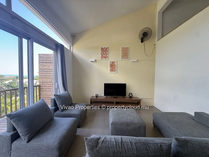 Appartement meublé 120 m² à louer à long-terme à Rivière Noire - Vue Magnifique Montagnes et Mer - Accès à la piscine...