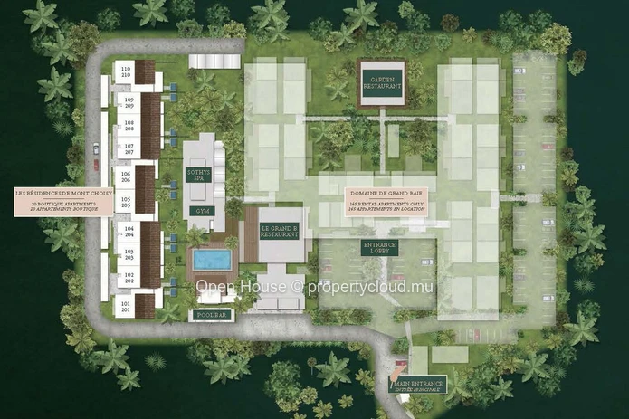 LES RESIDENCES DE MON CHOISY - GRAND BAIE, 2 chambres