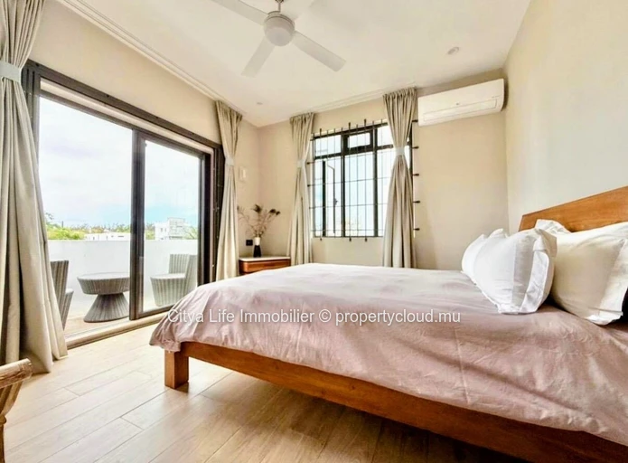 Maison meublée 3 chambres avec piscine à louer à Pointe aux Biches