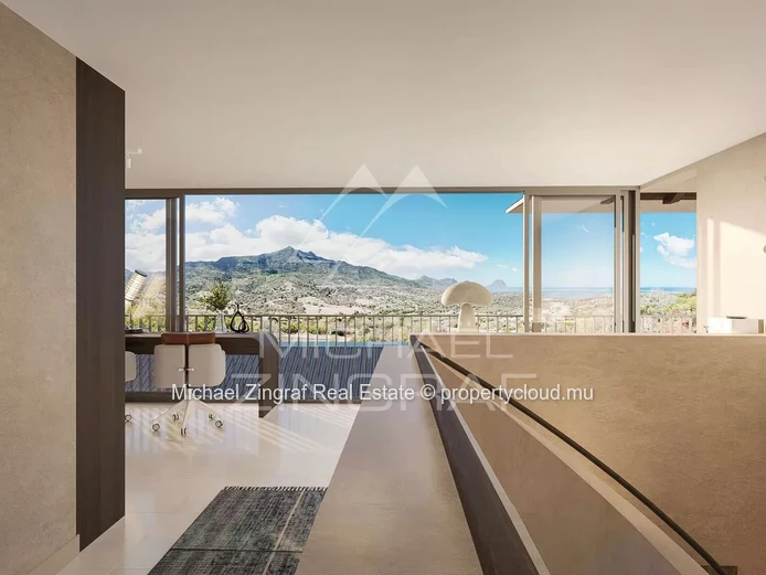 Villa de luxe avec vue panoramique sur Le Morne Brabant