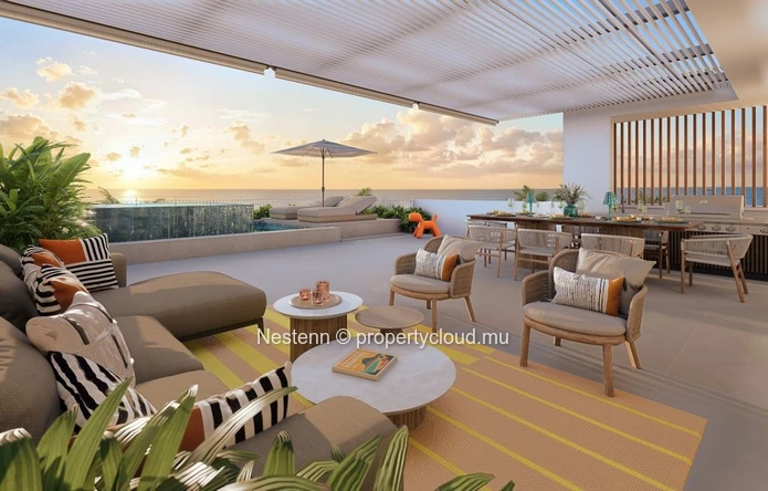Exceptional penthouse with private pool and lagoon view