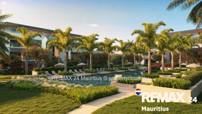 Apartments Around Gardens and Pools, in the Heart of Mont Choisy Light-filled residences with terrac