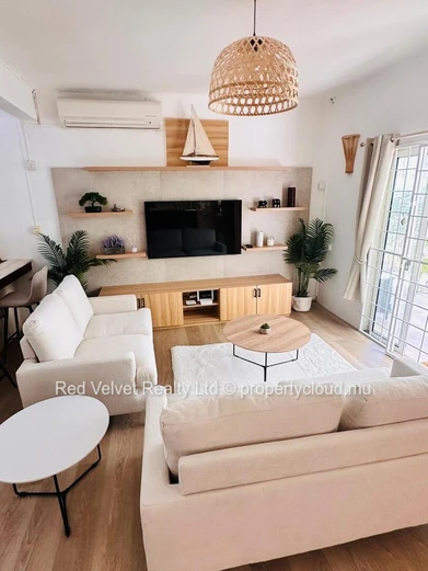 Beachfront Duplex for Rent on the West Coast | Direct Beach Access & Le Morne Views