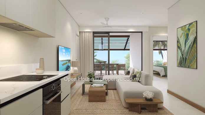 Appartement PDS 1 chambre avec piscine à vendre à Anse la Raie