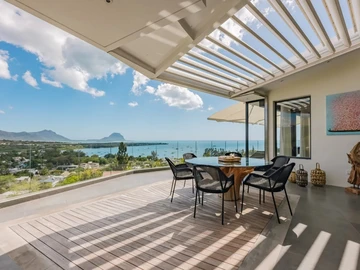 Exceptional Penthouse with Breathtaking Sea and Morne Views for Rent in Rivière Noire, Mauritius