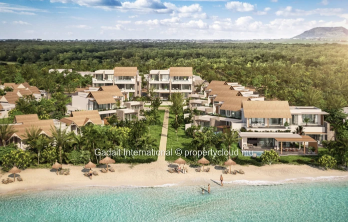 Villa pieds dans l'eau à Wolmar – Face au Morne, vue mer & coucher de soleil – Île Maurice