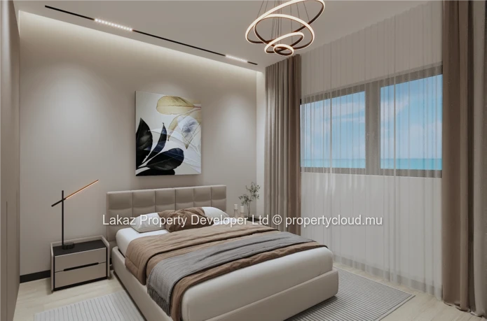 Modern Off-Plan Apartment with Roof-Deck Pool in Pereybere