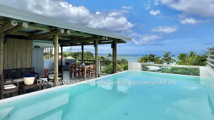 Exceptional Private Residence in La Preneuse with Panoramic Sea Views and Private Pool