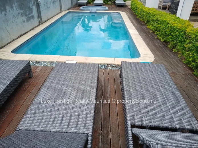 Furnished 4-bedroom duplex villa for long-term rent in Trou aux Biches  Rs 55,000 per month