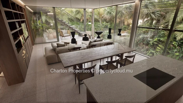 3-bedroom en suite apartment with unobstructed lagoon view in Roches Noires