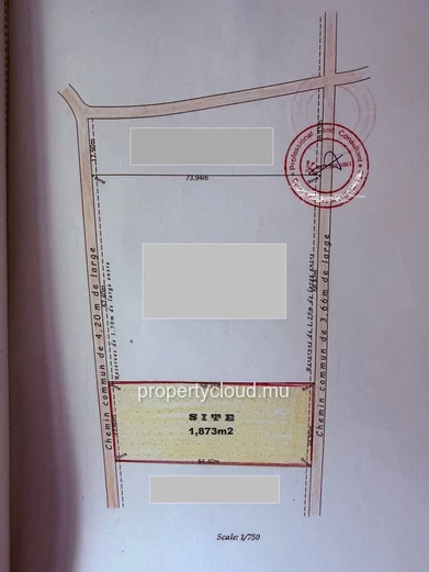 For Sale – Large Residential Plot of 44 Perches (1,873 m²) in Calodyne