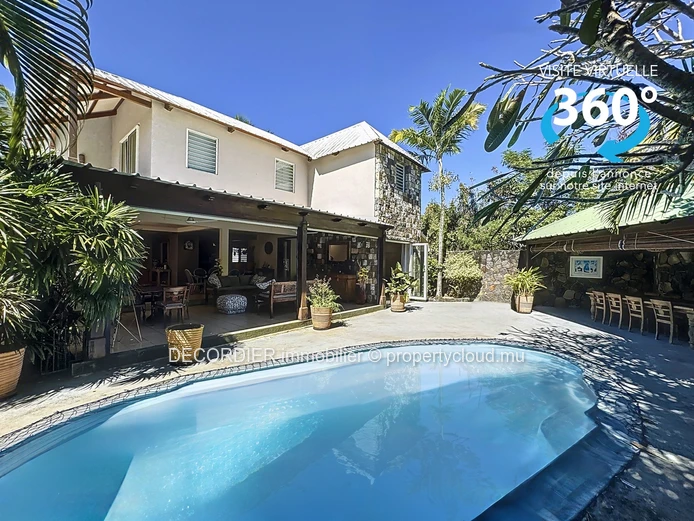 Grande maison contemporaine avec piscine et jardin