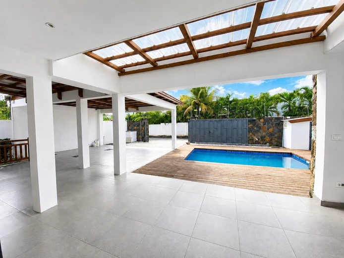 Trou aux Biches - Magnificent modern 5-bedroom en-suite furnished villa with swimming pool for rent