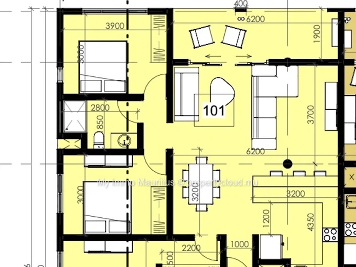 Appartement neuf 3 chambres à Helvétia – Moka Smart City