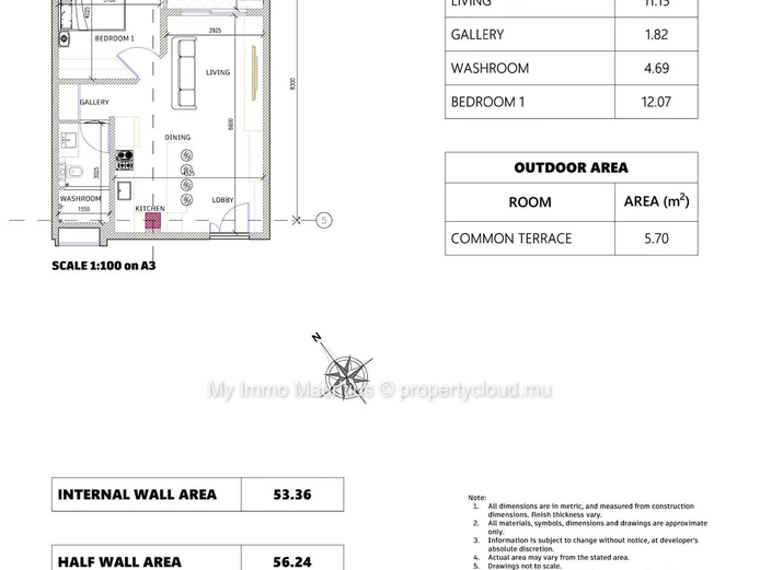 Appartement neuf d'une chambre à Telfair – Moka Smart City