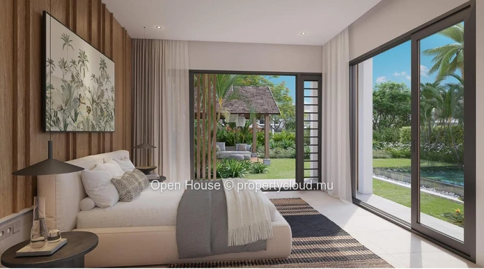 PDS villa for sale in Calodyne, 147m² living space, 267m² land, 4 bedrooms, private pool, close to shops and beach. P...