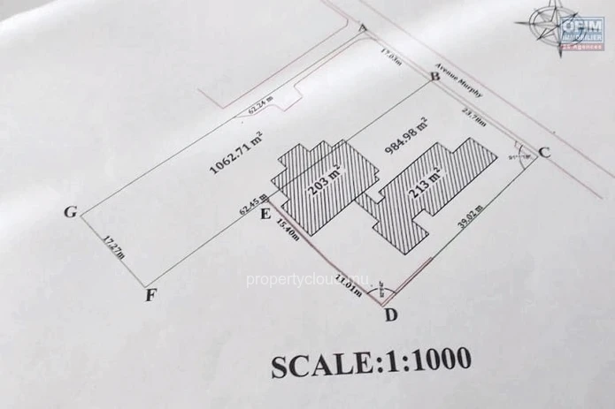 Quatre Bornes à vendre terrain de 2047 m² proche de la Louise idéal Promoteur.