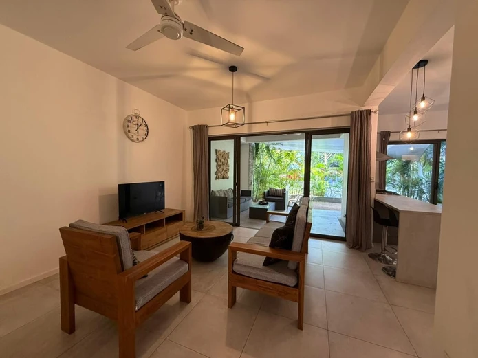 Location bel appartement de 3 chambres en rez-de-chaussée à Point de Mire, Tamarin – Ile Maurice