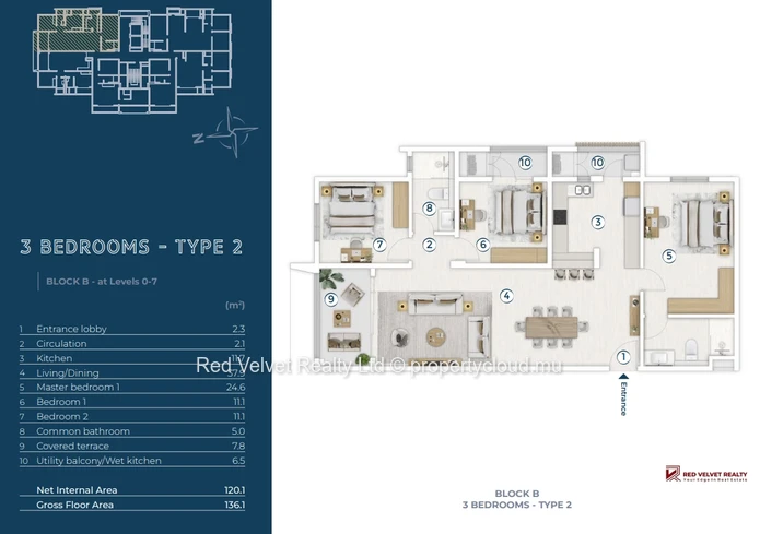 3 Bedroom Apartment - B31
