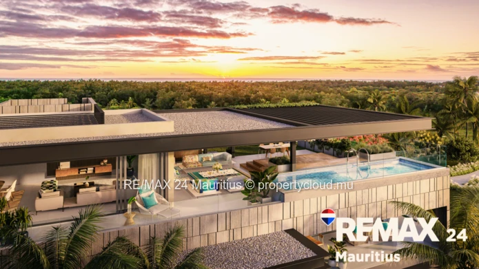 Apartments Around Gardens and Pools, in the Heart of Mont Choisy Light-filled residences with terrac