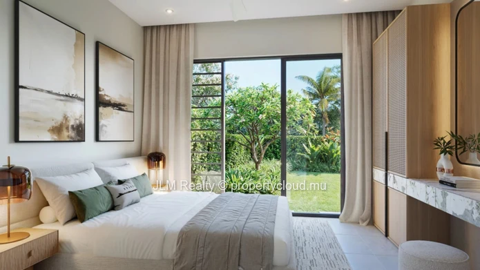 À vendre : Villa jumelée contemporaine 3 chambres dans un domaine d’exception, Beau Champ, Île Maurice