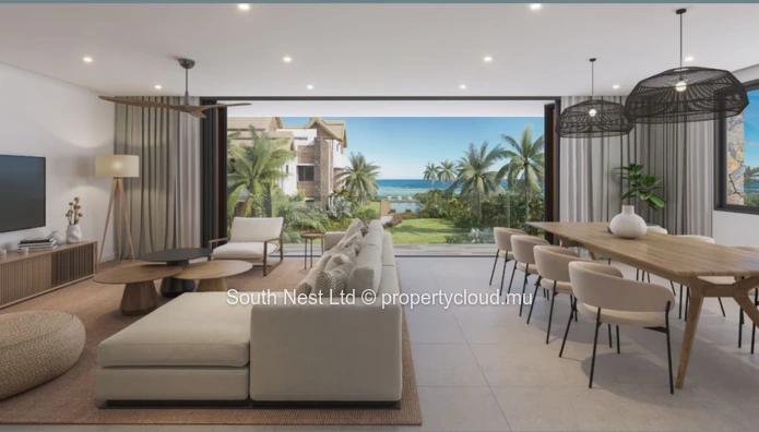 Beachfront ground floor big apartment available to foreigners 