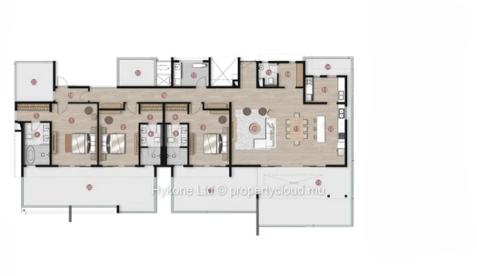 Penthouse À Vendre À Mont Choisy (R+3)