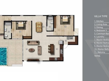 3 Bedroom Villa