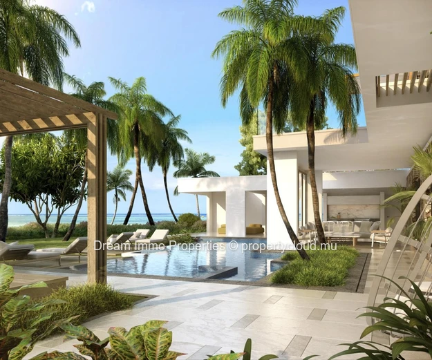 Amazing Beachfront Villas Access To Foreigners Within A Luxury Residence - Unique In Mauritius