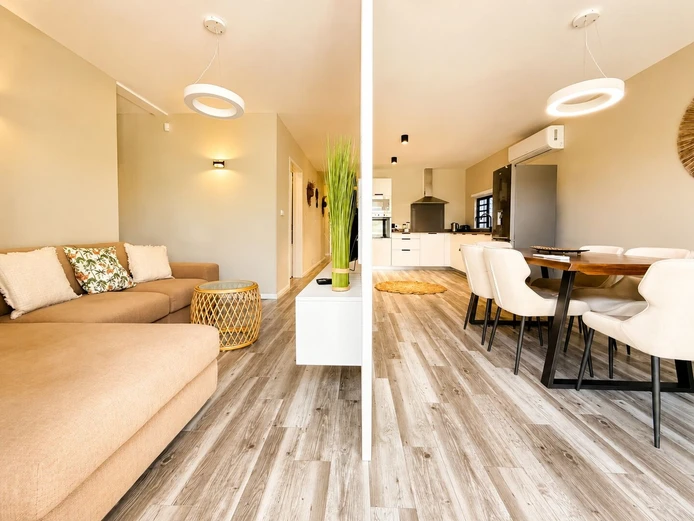 Appartement neuf 3 chambres avec piscine commune à louer à Palmyre, Flic-en-Flac